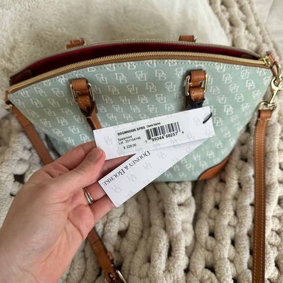 🦋SOLD🦋 Dooney & Bourke | Charlie Satchel | Spearmint Hand Bag - Picture 11 of 11